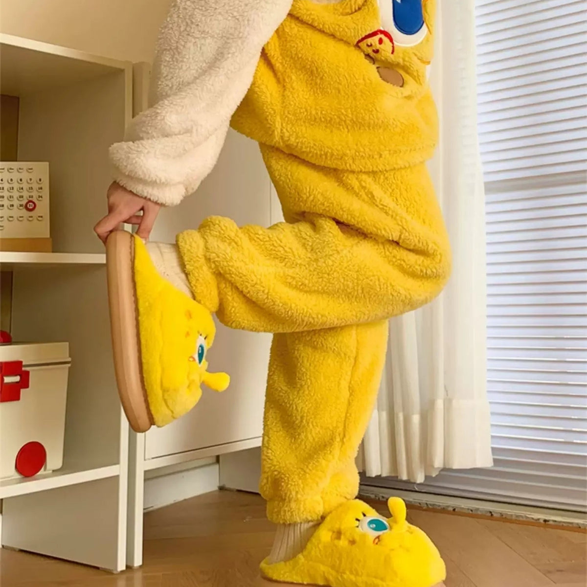 SpongeBob SquarePants Plush Fleece Slippers