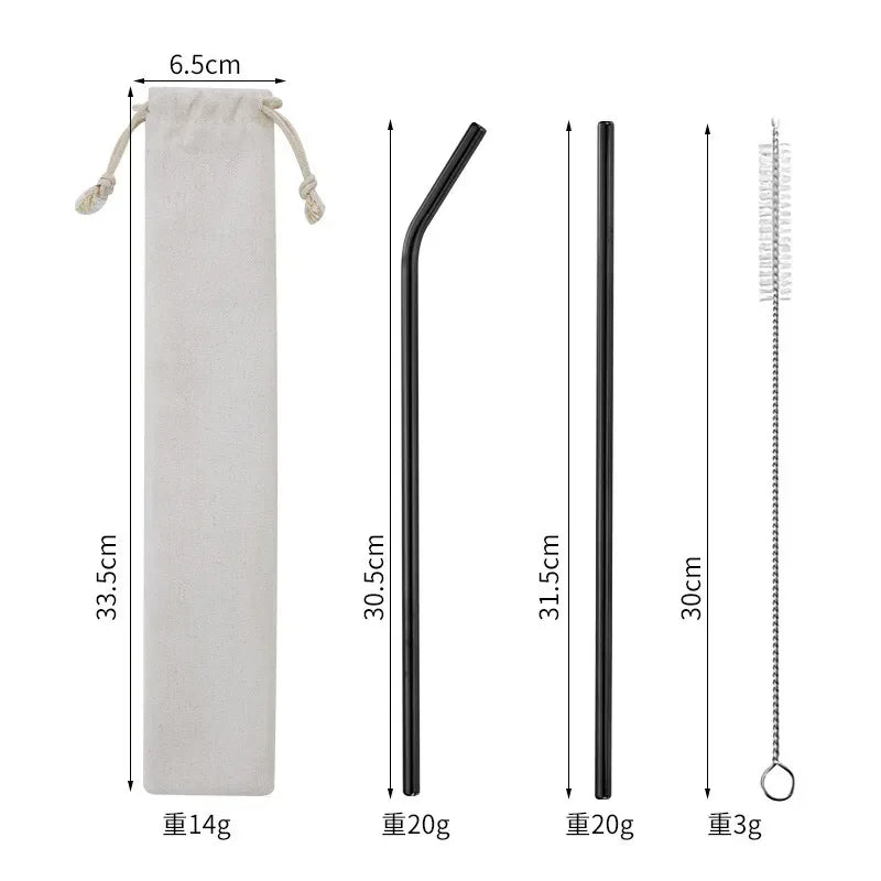 Vibrant Metal Straw Set for Stanley Cup (Pack of 2)