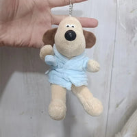 Gromit Genius Bathrobe Plush Keychain