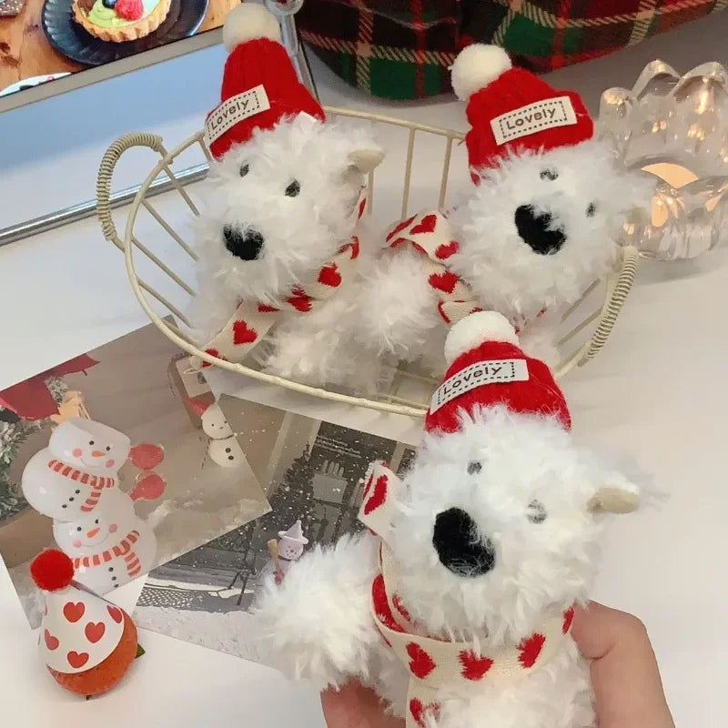 West Highland Winter Warmth Plush Keychain
