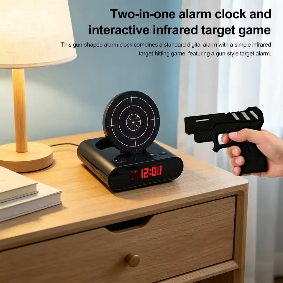 Shooting Target Laser Alarm Clock