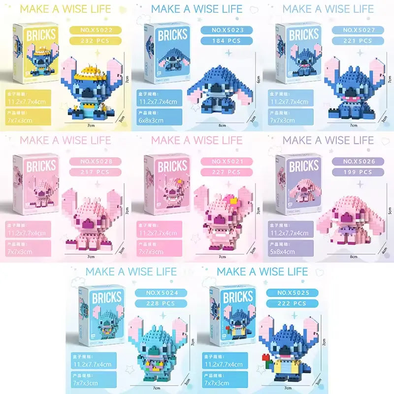 Bricks Stitch & Angel Micro Building Blocks