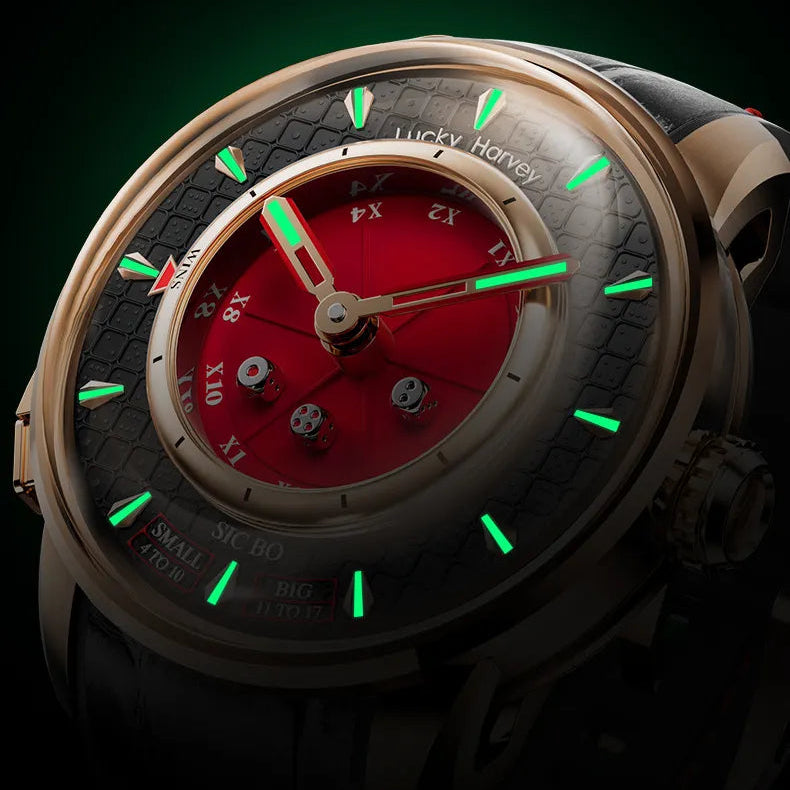 Lucky Harvey Sic Bo Gambling Table Mechanical Watch