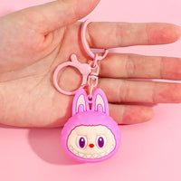 Mega Head Labubu Silicone Keychain