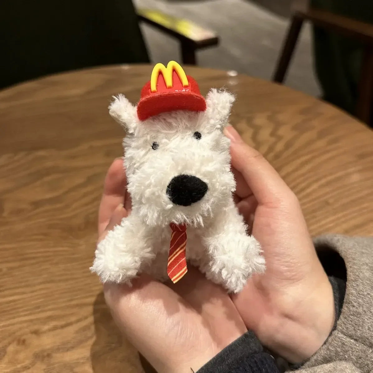 West Highland Dog McD Style Plush Keychain