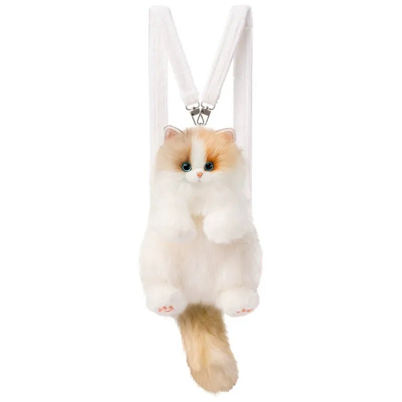 Bear Hugs Mini Ragdoll & Persian Cat Plush Backpack