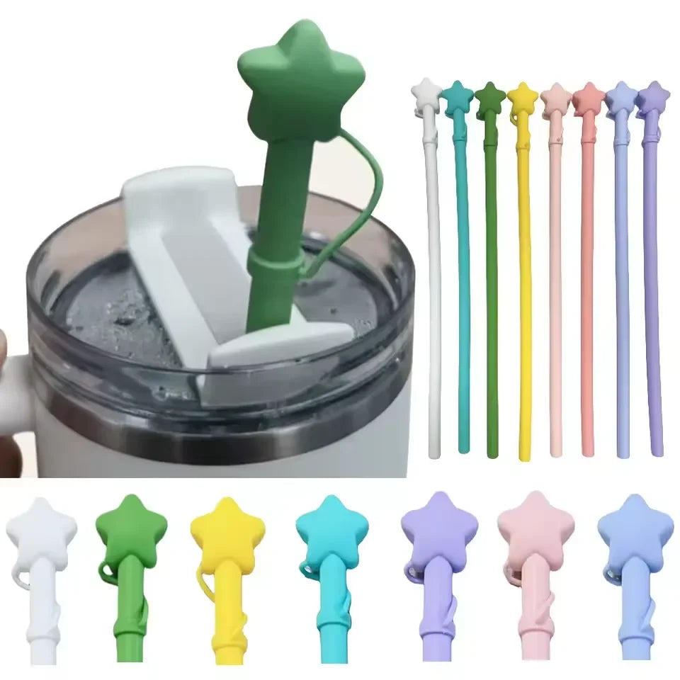 Star Shaped Silicone Straw for Stanley