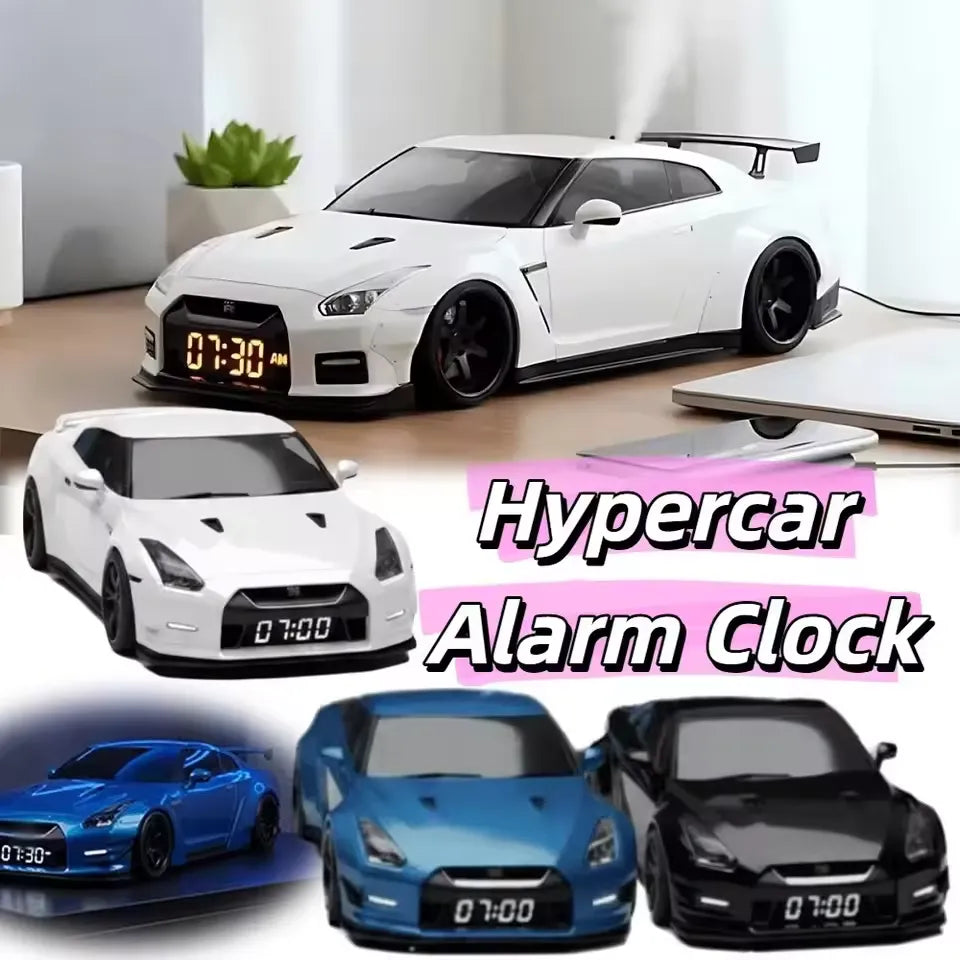 Super Sports Car Engine Rev Alarm Clock