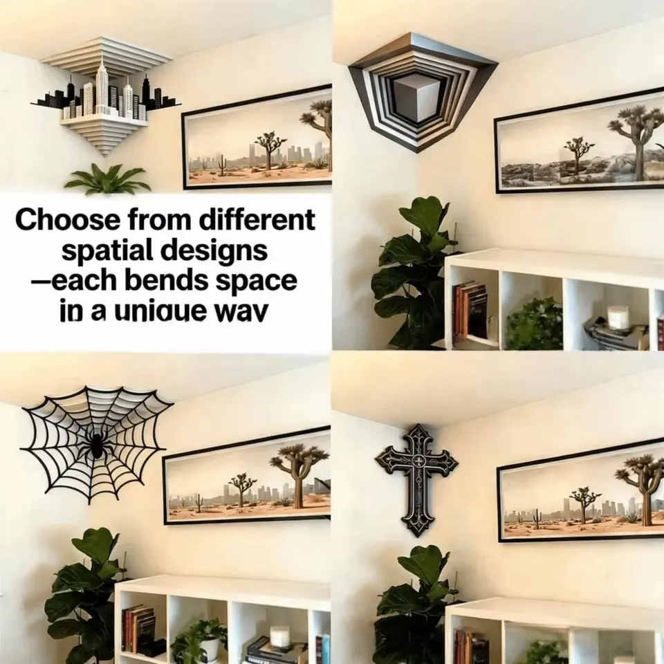 3D Reality Warp Wall Illusion Stickers