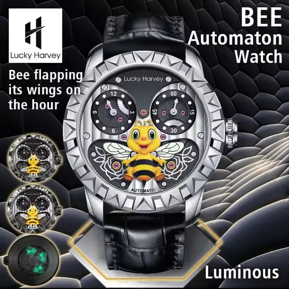 Lucky Harvey Master Series Kinetic Bee Mechanical Watch