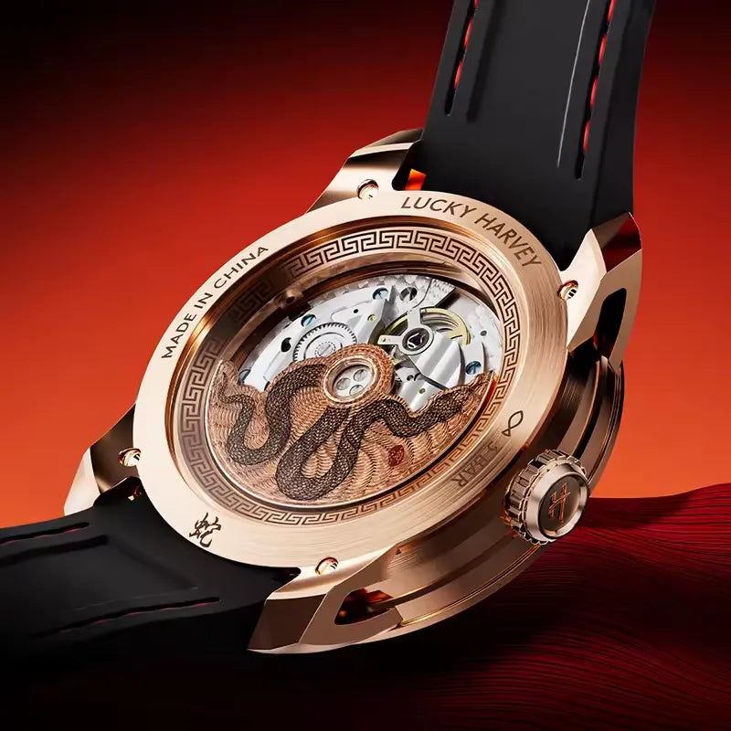 Lucky Harvey Serpent Kinetic Automatic Mechanical Watch