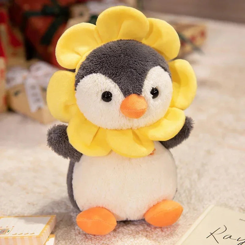 Sunflower Penguin Plush Doll