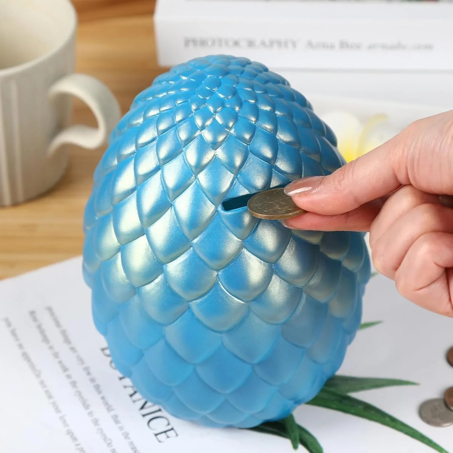 Majestic Dragon Egg Piggy Bank