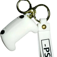 White keychain with a small attached device labeled '-PS5-' on a white background