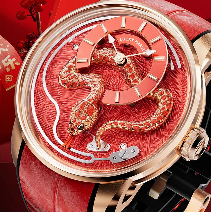 Lucky Harvey Serpent Kinetic Automatic Mechanical Watch