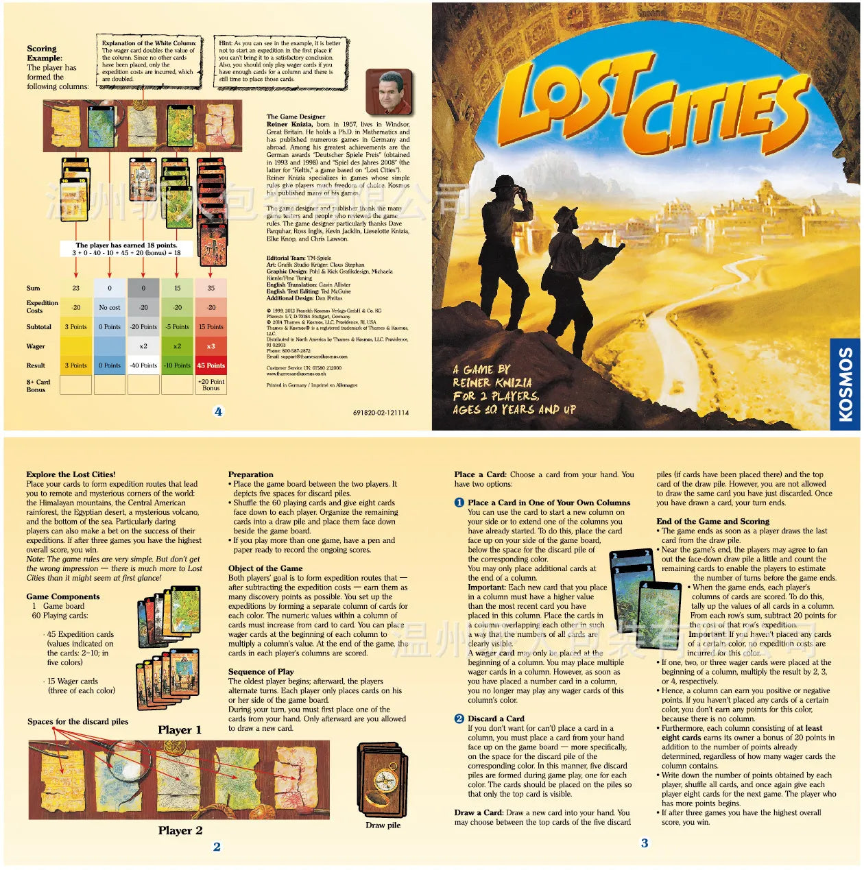 Lost Cities Card Game
