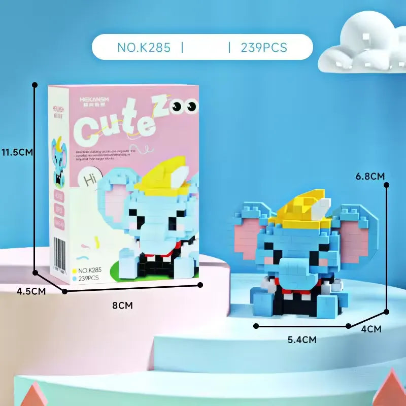 Cute Zoo Micro Building Blocks