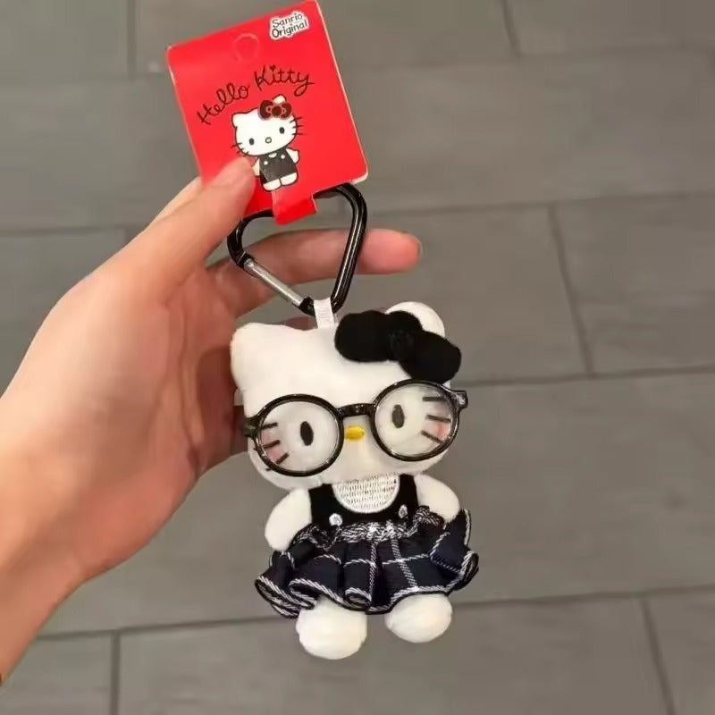 Hello Kitty Little Nerd Plush Keychain