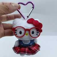 Hello Kitty Little Nerd Plush Keychain