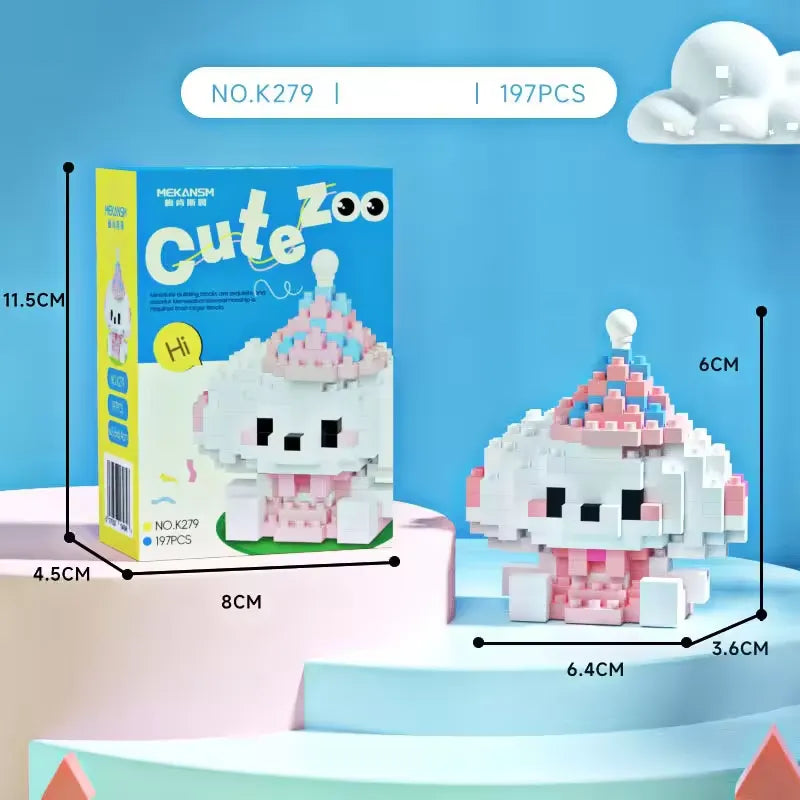 Cute Zoo Micro Building Blocks