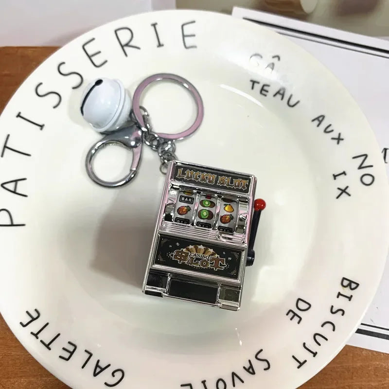 High-Roller Slot Machine Keychain