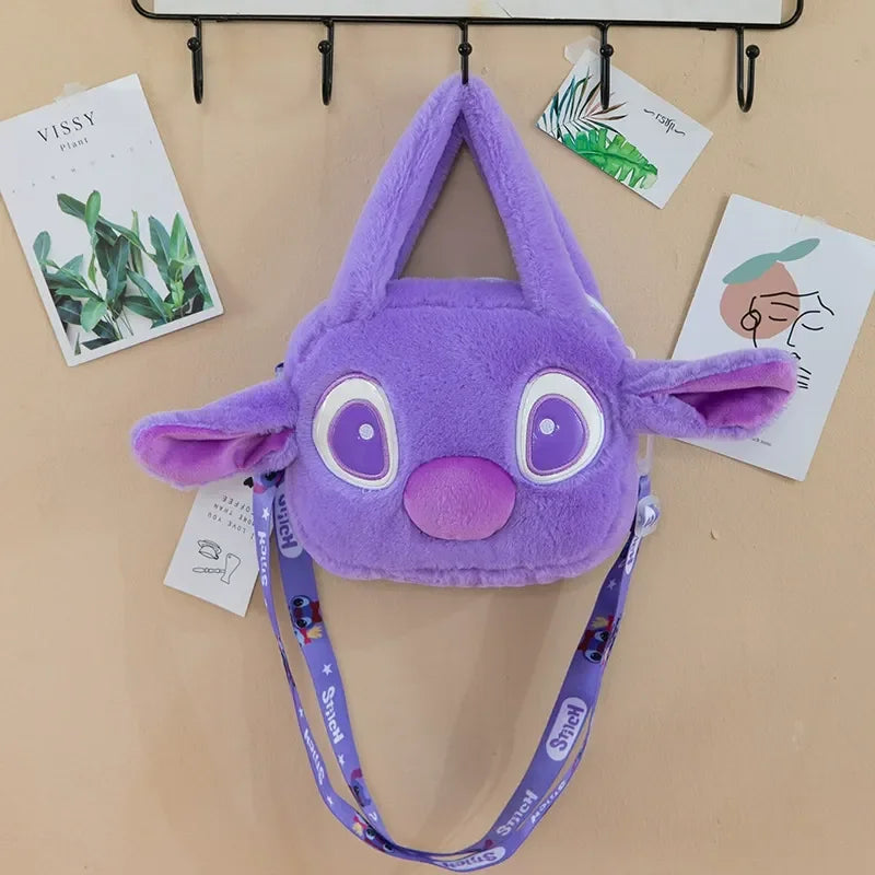 Stitch Ohana Head Plush Handbag