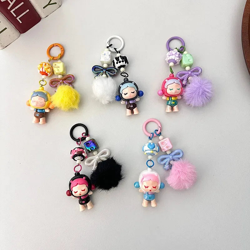 SkullPanda Opulent Pom Pom Keychain