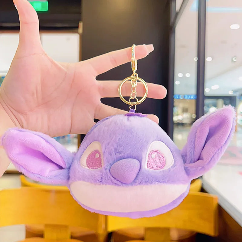Big Head Stitch Coin Purse Keychain