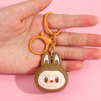 Mega Head Labubu Silicone Keychain
