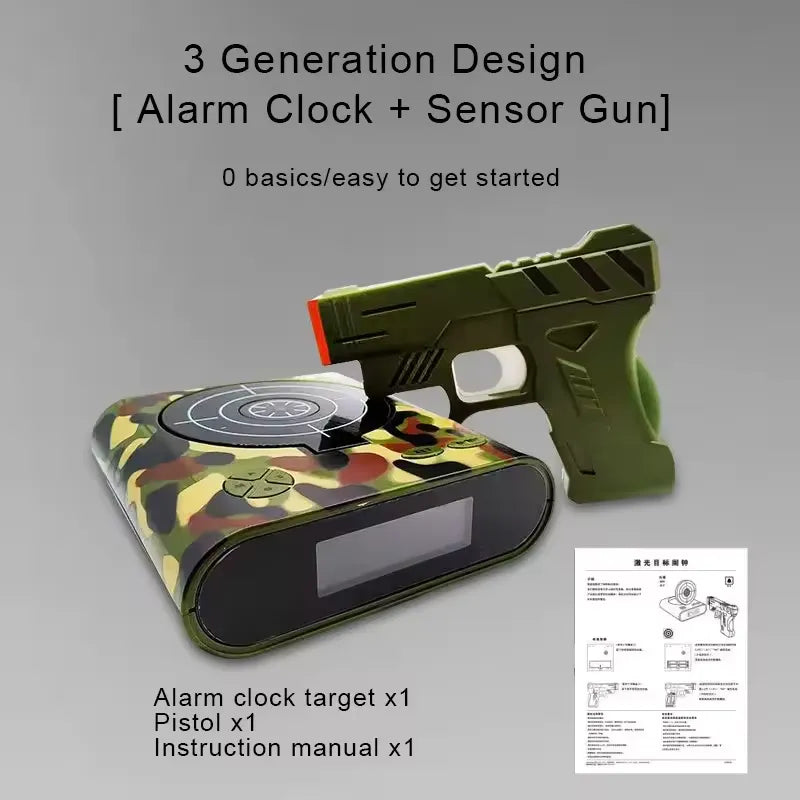 Shooting Target Laser Alarm Clock