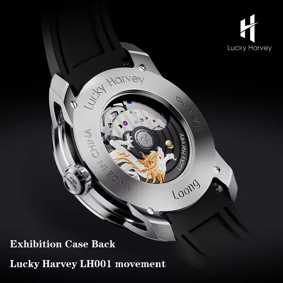 Lucky Harvey Master Series Golden Dragon Mechanical Watch