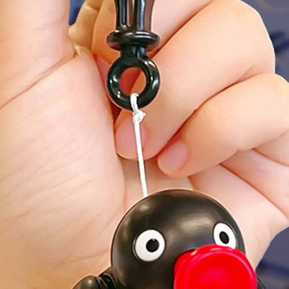 Pingu Waddle Wiggle Pull String Keychain