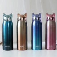 Cute Cat Fox Ears Insulated Bottle (300 ml)