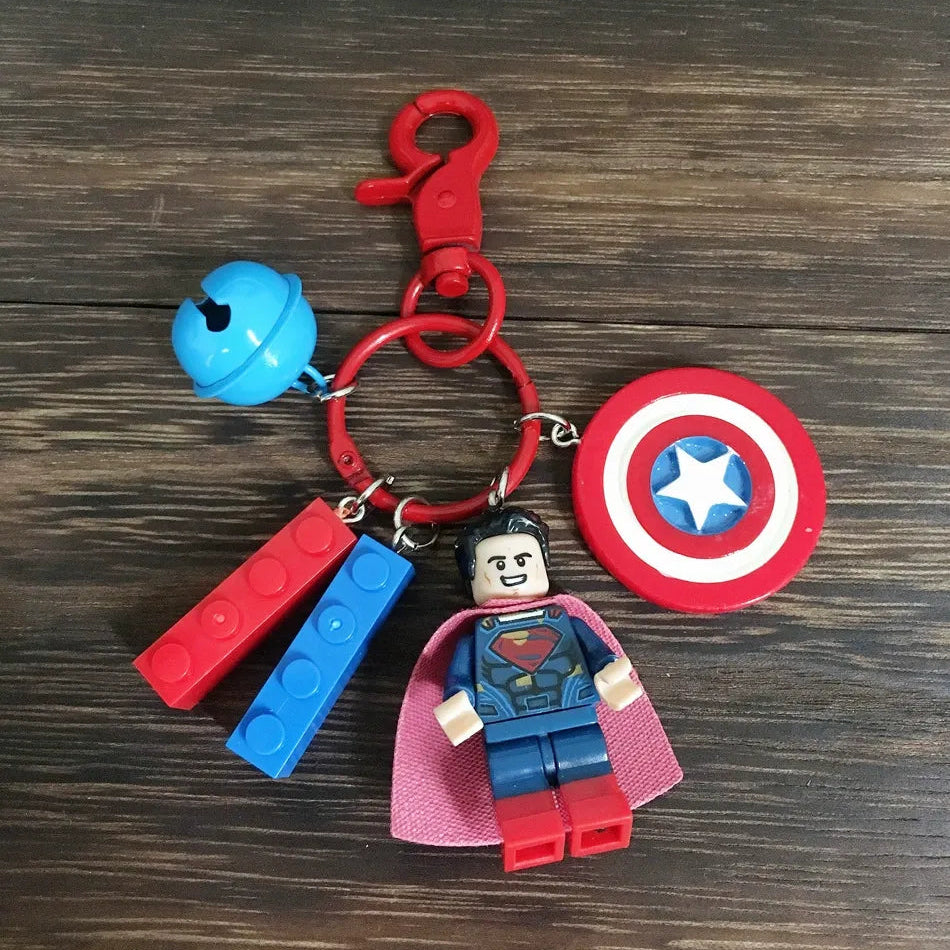 Brick Brigade Hero Blocks Keychain