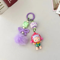 SkullPanda Opulent Pom Pom Keychain