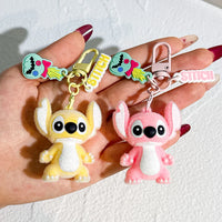 Cosmic Alien Fuzzy Feels Keychain