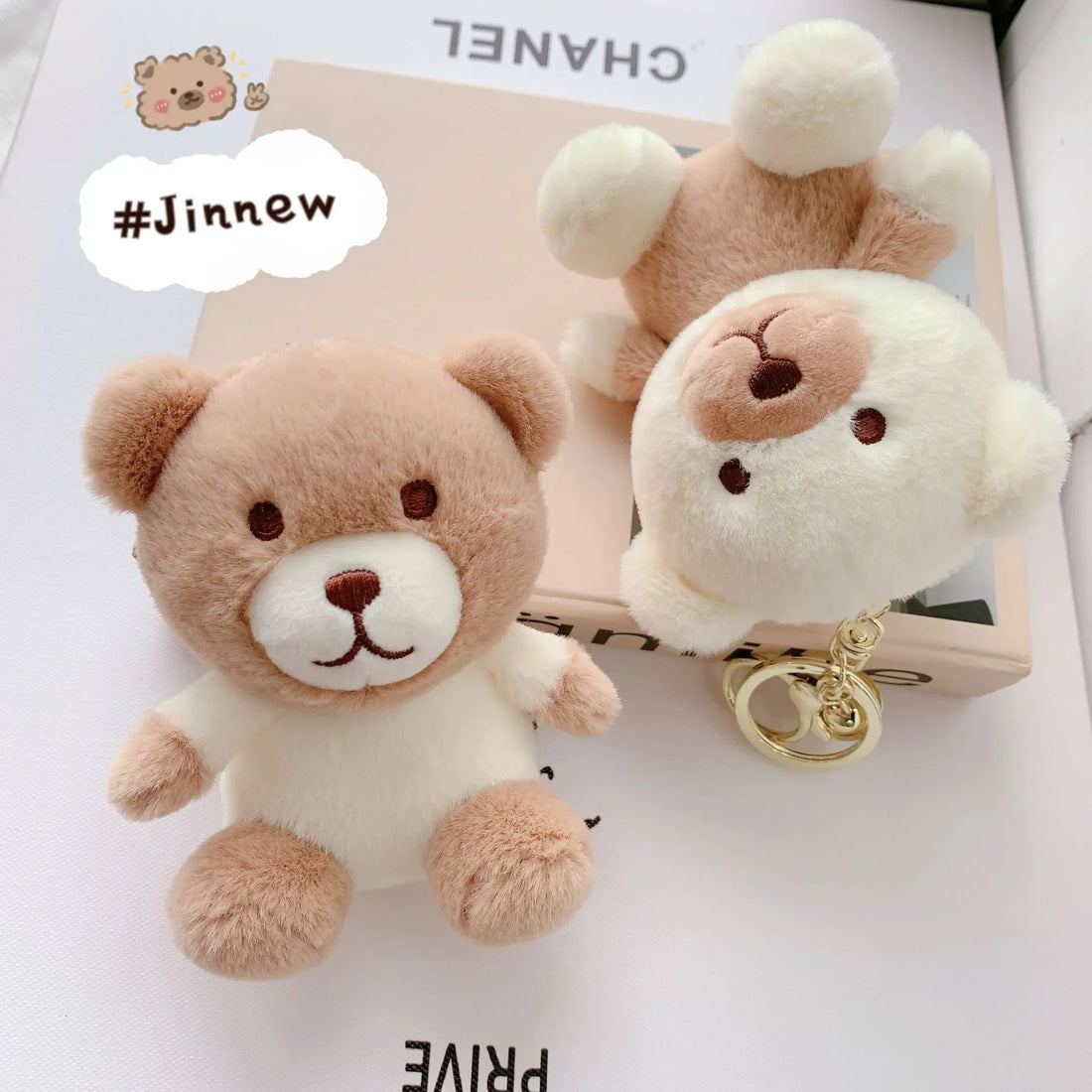 Jinnew Mocha Bear Keychain