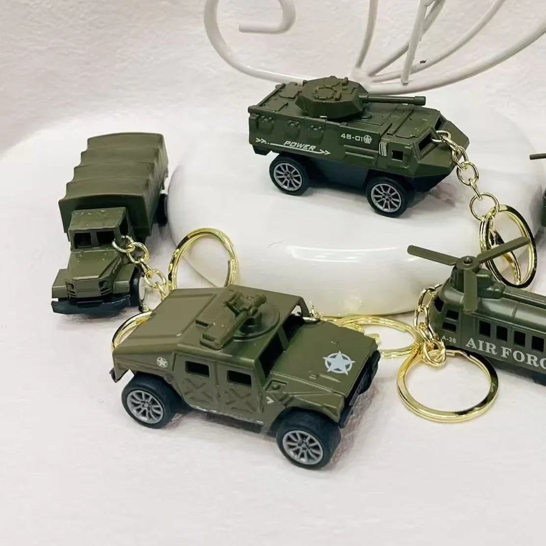 Mighty Army Vehicles Pull-back Keychain