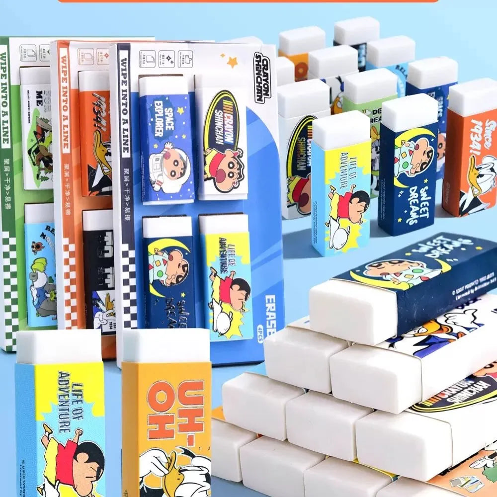 Iconic Anime & DZNY Collector Erasers (Pack of 4)