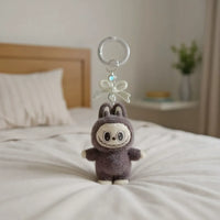 Labubu Crystal Bow Charm Keychain