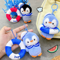 Arctic Sailor Penguin Plush Keychain