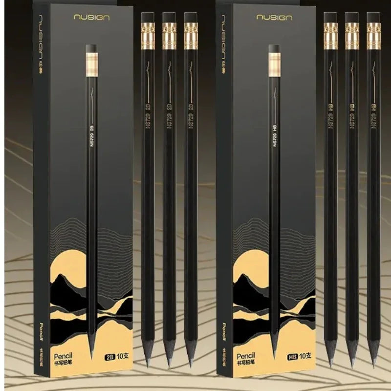 Nusign NS729-HB Onyx Gold Pencil (Set of 10)