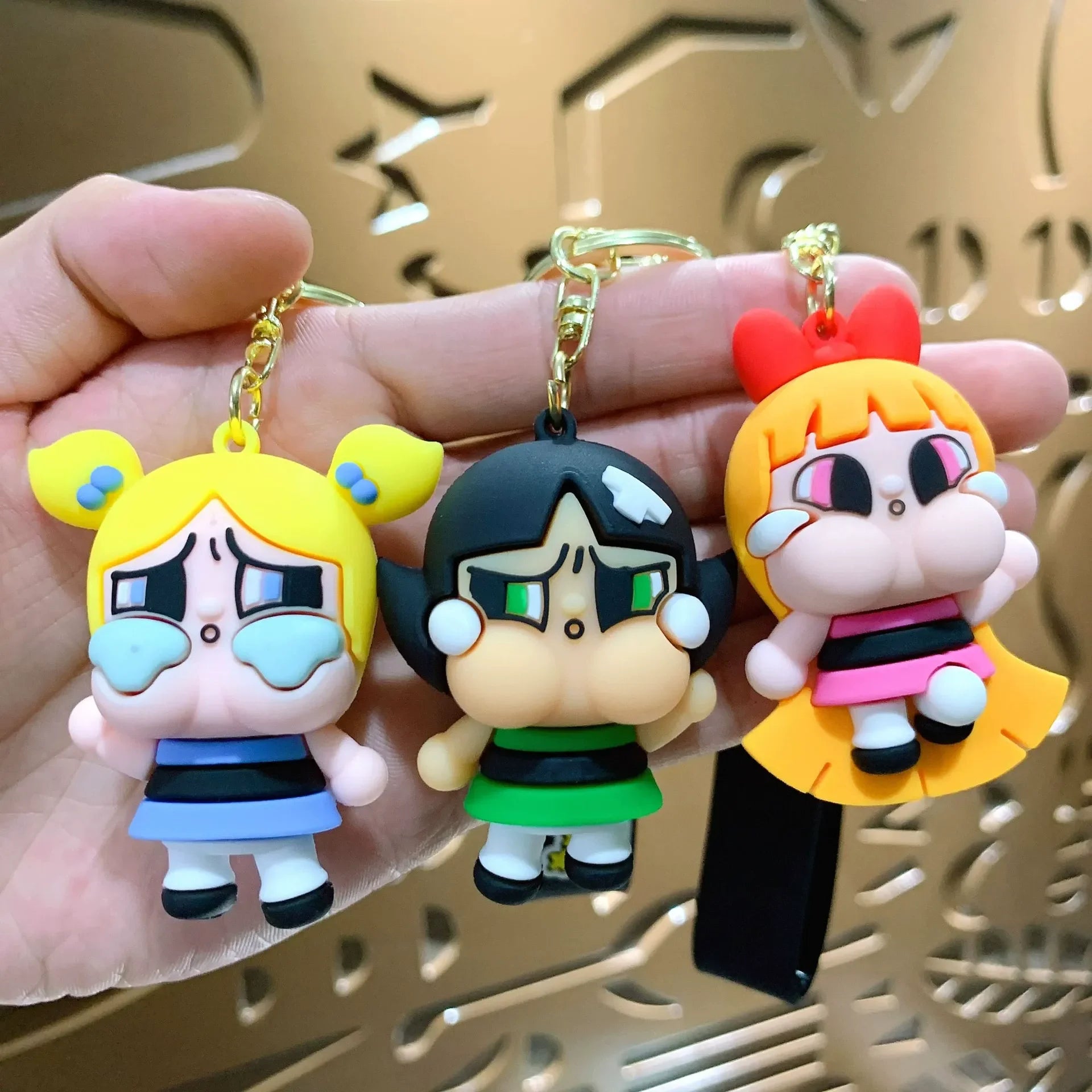 Powerpuff Girls Crybaby Cop Keychain