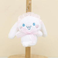 Frilly Friend Cinnamoroll Plush Keychain