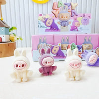 Labubu Mini Lazy Yoga Flocked Blind Box