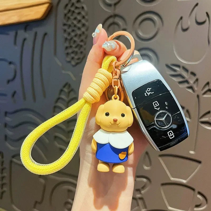 Forest Poodle Charming Loop Keychain