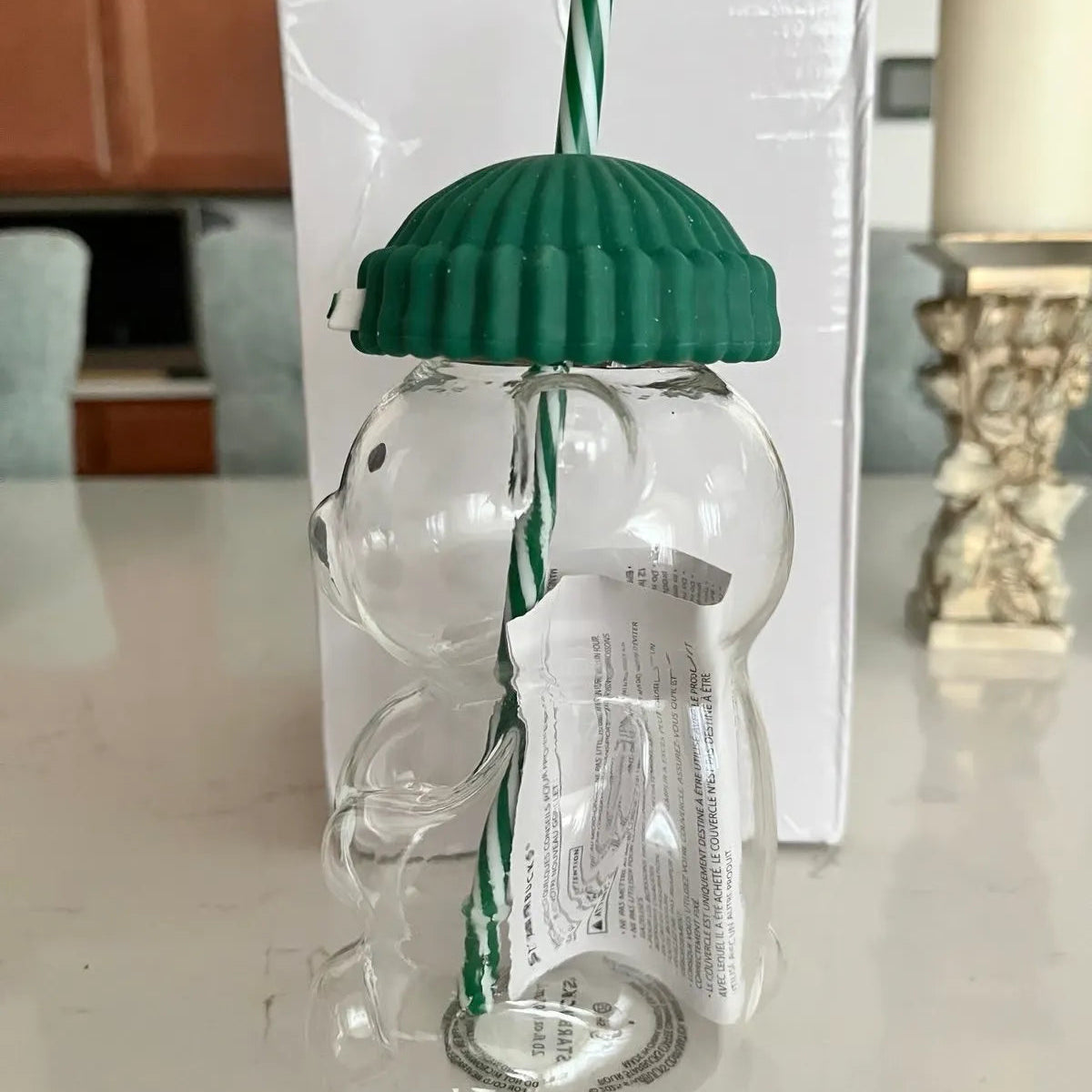 Starbucks Bearista Bear Glass Cup (20 oz)