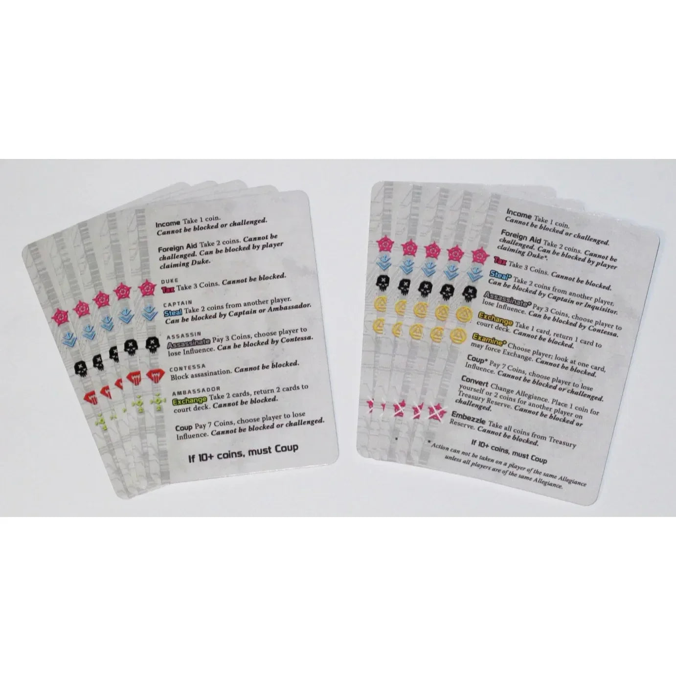 Coup Reformation Board Game