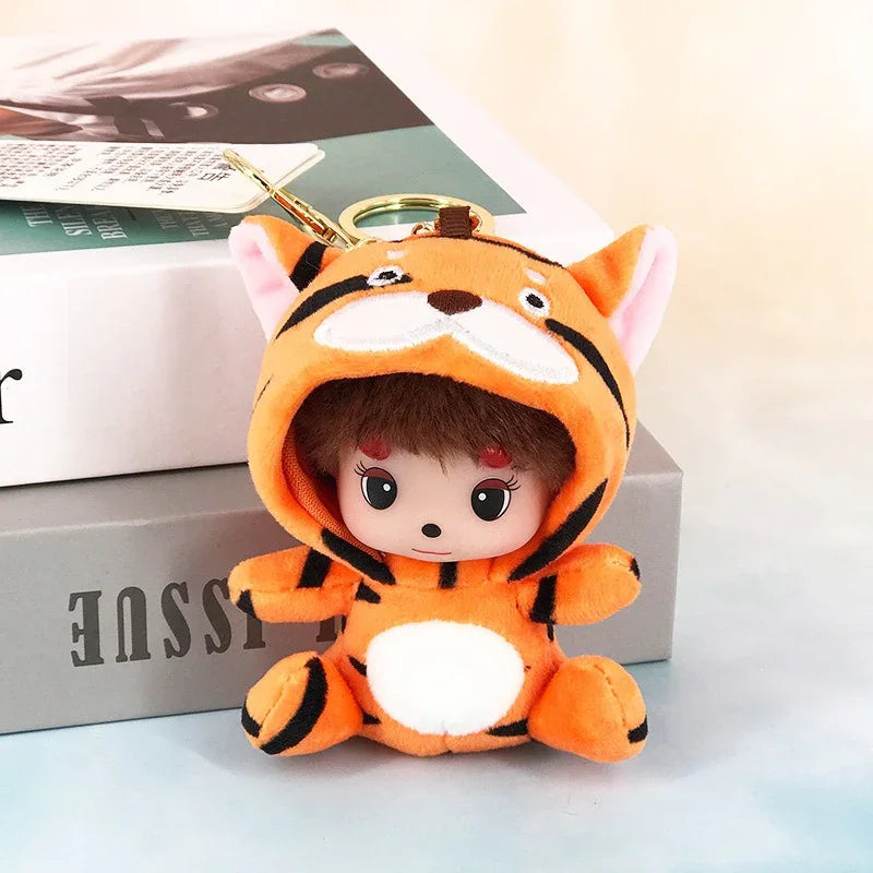 Monchhichi Menagerie Hooded Plush Keychain