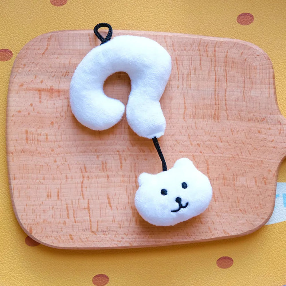 Puzzled Panda Question Mark Keychain